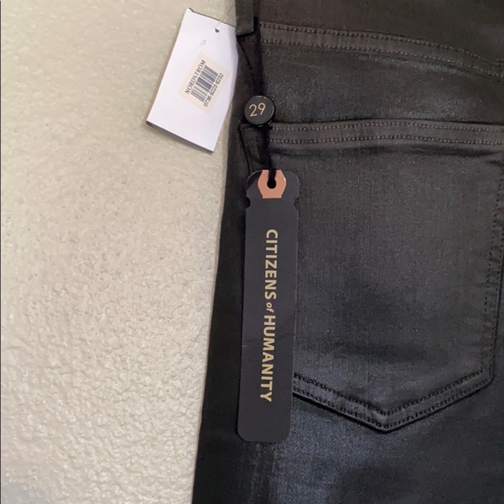 NWT Citizens of Humanity Black Slick Denim SZ 29